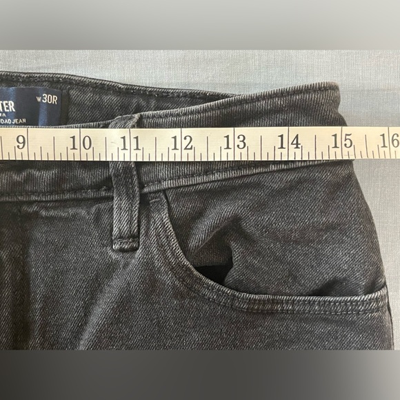 Hollister women’s  wide leg black baggy Jeans size 10 - Picture 6 of 8